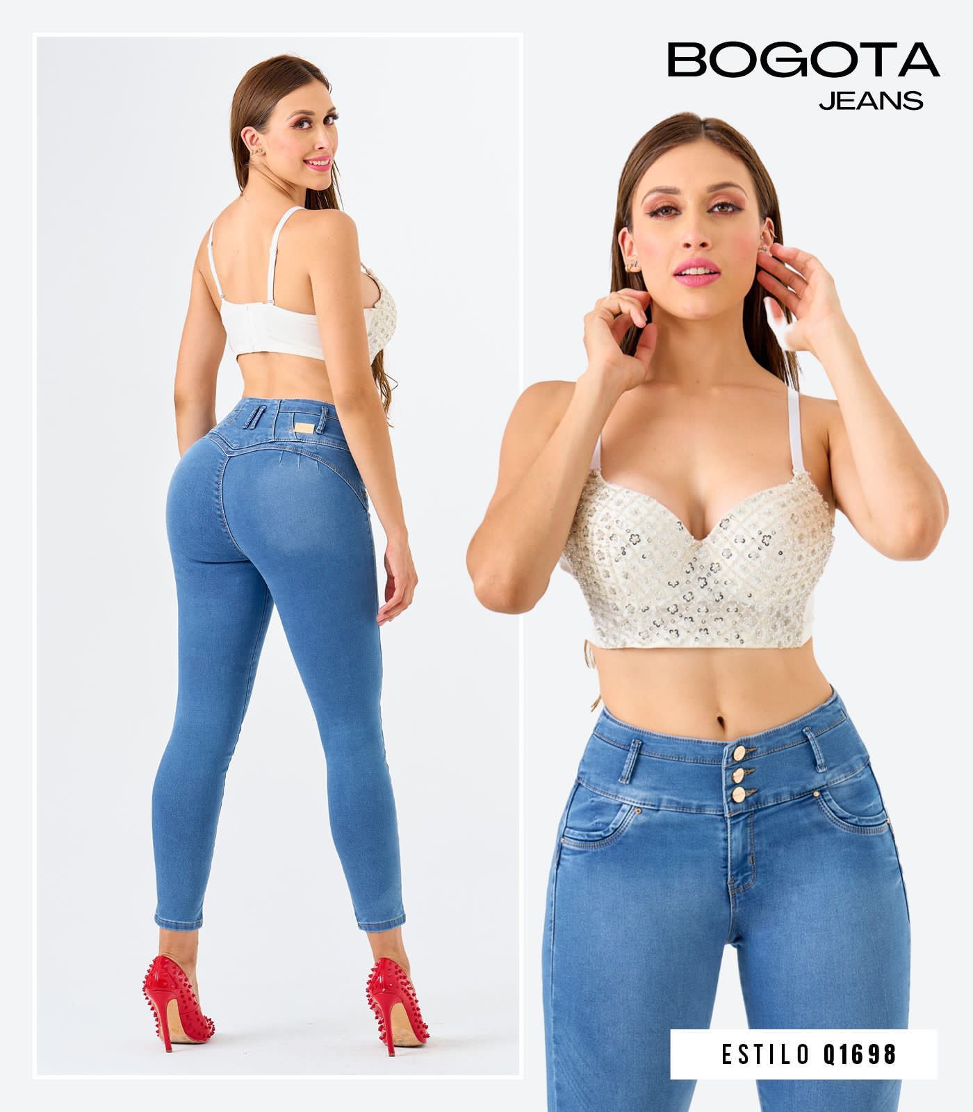 Jeans Corte Colombiano 8226 Levantapompas